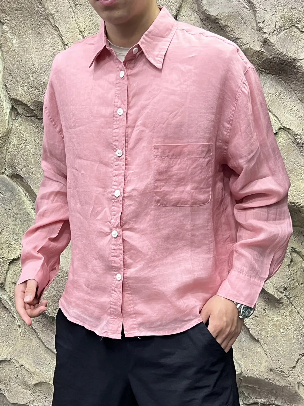 Dopamine Color Series 100% Washed Linen Cool Breathable Long Sleeve Shirt Unisex Skin-friendly Summer Casual Style Shirt
Dopamine Color Series 100% Washed Linen Cool Breathable Long Sleeve Shirt Unisex Skin-friendly Summer Casual Style Shirt