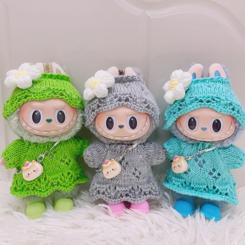 For Labubu clothes Accessories dopamine hand crochet sweater for V1 V2 V3 Labubu Pendants Cute Personality Fashion Birthday Gift
For Labubu clothes Accessories dopamine hand crochet sweater for V1 V2 V3 Labubu Pendants Cute Personality Fashion Birthday Gift