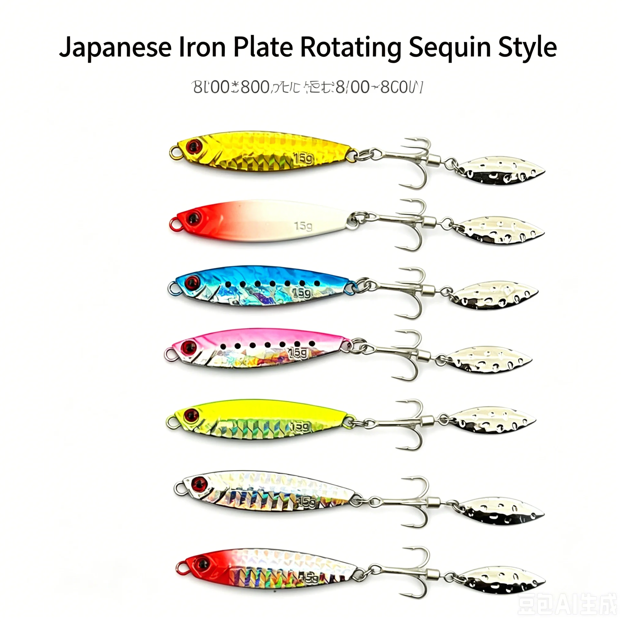 2Pcs 7g Metal Jig Fishing Lure Rotating Blade Glow in Dark Treble Hook Saltwater Freshwater Bass Trout Luminous Lase Color
2Pcs 7g Metal Jig Fishing Lure Rotating Blade Glow in Dark Treble Hook Saltwater Freshwater Bass Trout Luminous Lase Color