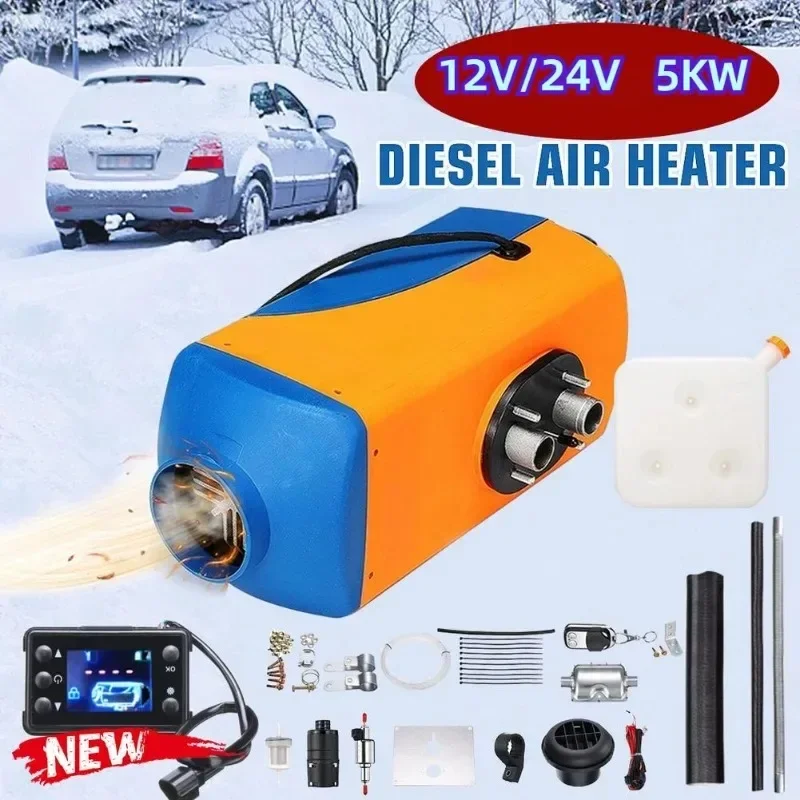 5KW 12V/24V Car Auxiliary Heater Diesel Air Parking Heater Parking Air Fuel Oil Heater with Remote Control LCD Display Switch
5KW 12V/24V Car Auxiliary Heater Diesel Air Parking Heater Parking Air Fuel Oil Heater with Remote Control LCD Display Switch
