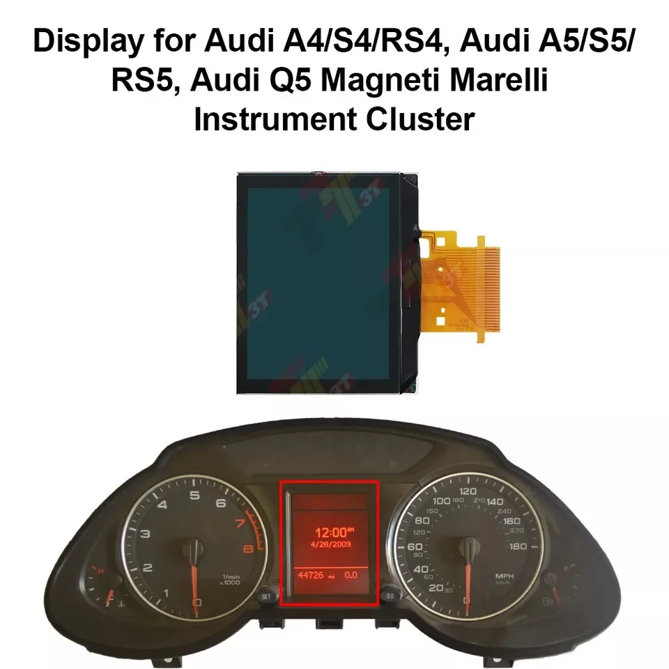 Dashboard Display for Audi A4/S4/RS4, A5/S5/RS5, Q5/SQ5 Magneti Marelli Instrument Cluster
Dashboard Display for Audi A4/S4/RS4, A5/S5/RS5, Q5/SQ5 Magneti Marelli Instrument Cluster