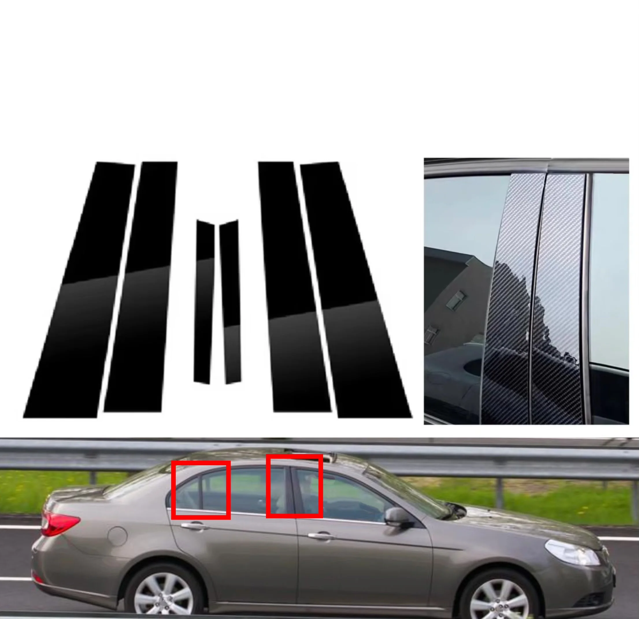 6pcs Glossy Black Silver Carbon Pillar Post Fit For Chevrolet Epica 2007 2008-2013 Door Window Column BC Trim Sticker Cover
6pcs Glossy Black Silver Carbon Pillar Post Fit For Chevrolet Epica 2007 2008-2013 Door Window Column BC Trim Sticker Cover