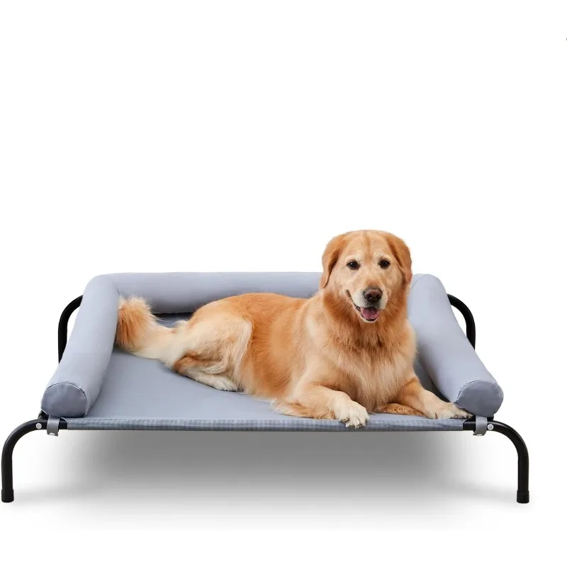 Cooling Elevated Dog Bed with Pillows,Portable Washable Raised Dog Cot with Chew Proof Mesh and Metal Frame
Cooling Elevated Dog Bed with Pillows,Portable Washable Raised Dog Cot with Chew Proof Mesh and Metal Frame