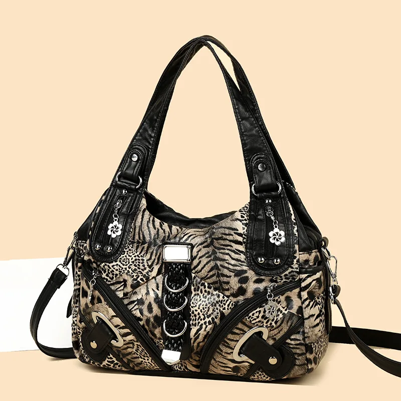 Snakeskin Leopard Print Crossbody Shoulder Bag,Women Versatile Commute Work Top Handle Handbag,Motorcycle Biker Style Tote Bag
Snakeskin Leopard Print Crossbody Shoulder Bag,Women Versatile Commute Work Top Handle Handbag,Motorcycle Biker Style Tote Bag