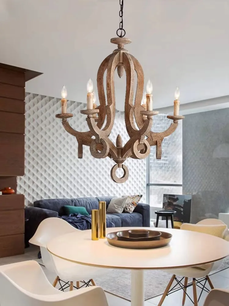 Vintage American Style Solid Wood Old Chandelier Living Room Dining Room Bar Farmhouse Cafe Clothing Store Villa Pendent Lamp
Vintage American Style Solid Wood Old Chandelier Living Room Dining Room Bar Farmhouse Cafe Clothing Store Villa Pendent Lamp