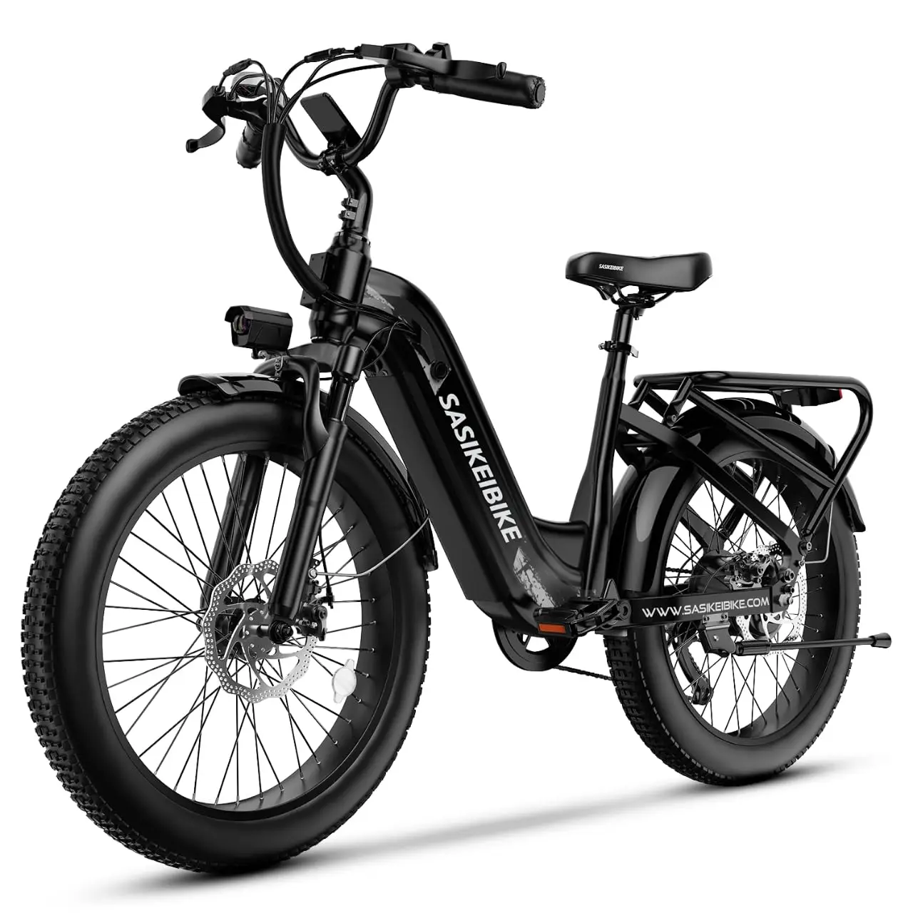 1500W Peak 48V 20AH Removable Battery Step Thru Electric Bike, 24" Fat Tire 7 Speed 40-70 Miles Range Adult EBicycle, Customized
1500W Peak 48V 20AH Removable Battery Step Thru Electric Bike, 24" Fat Tire 7 Speed 40-70 Miles Range Adult EBicycle, Customized