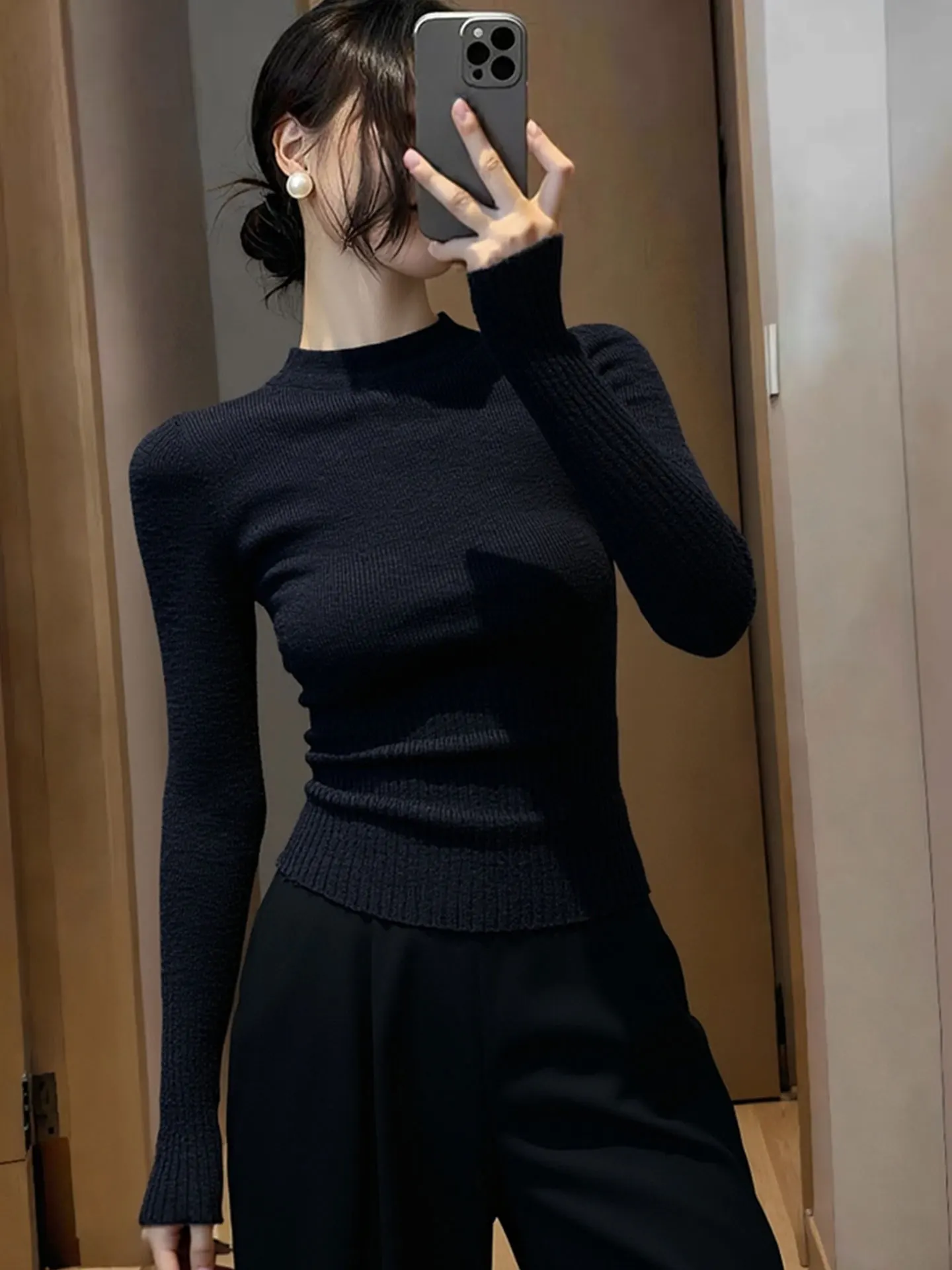 Женский вязаный свитер Ele Bla Long Sve, приталенный, в корейском стиле, из мягкого материала, для повседневной носки, зимний базовый топ
Женский вязаный свитер Ele Bla Long Sve, приталенный, в корейском стиле, из мягкого материала, для повседневной носки, зимний базовый топ