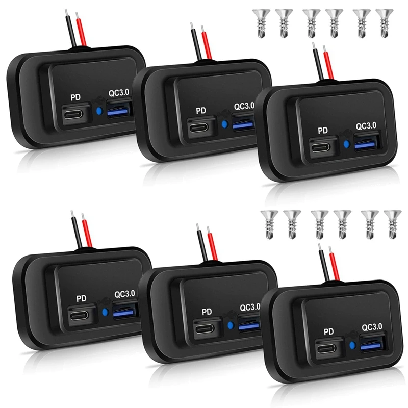 6 шт. 12 В/24 В RV USB розетка, двойной PD3.0 Type-C (USB C) и Быстрая зарядка QC3.0 USB-A порт крепление на Панели автомобильное USB разъем зарядное устройство прочное
6 шт. 12 В/24 В RV USB розетка, двойной PD3.0 Type-C (USB C) и Быстрая зарядка QC3.0 USB-A порт крепление на Панели автомобильное USB разъем зарядное устройство прочное