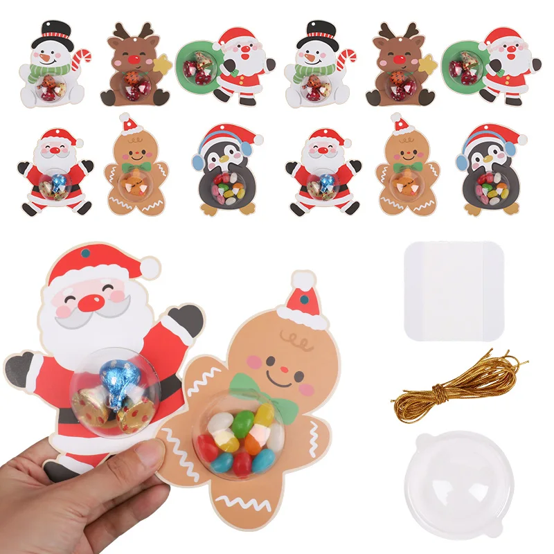 12PCS Christmas Pendant Transparent Hemisphere Candy Box Gift Chocolate Packaging Box Elderly Snowman Blessing Card
12PCS Christmas Pendant Transparent Hemisphere Candy Box Gift Chocolate Packaging Box Elderly Snowman Blessing Card