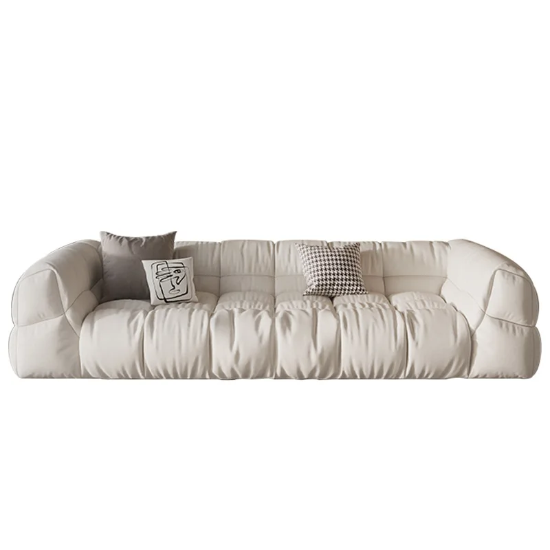 Minimal cream first-layer cowhide sofa, Italian simple living room fabric size apartment cream style
Minimal cream first-layer cowhide sofa, Italian simple living room fabric size apartment cream style