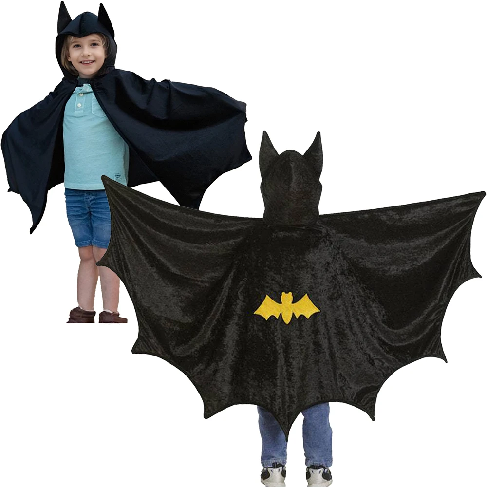 Bat Cloaks Hero Cosplay Costume Hooded Cape Movie Role Play Summer Autumn Halloween Stage Performance Capes Mardi Gras Costumes
Bat Cloaks Hero Cosplay Costume Hooded Cape Movie Role Play Summer Autumn Halloween Stage Performance Capes Mardi Gras Costumes
