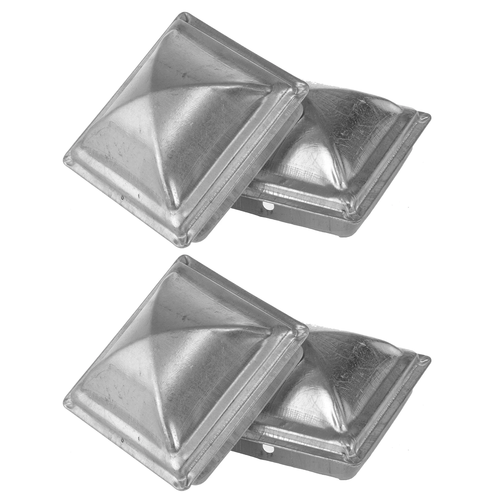 4pcs Fence Post Caps Railing Top Cover Iron Decorative Picket Fence Accessories Galvanized Pillar Cap Vinyl Post Replacement
4pcs Fence Post Caps Railing Top Cover Iron Decorative Picket Fence Accessories Galvanized Pillar Cap Vinyl Post Replacement