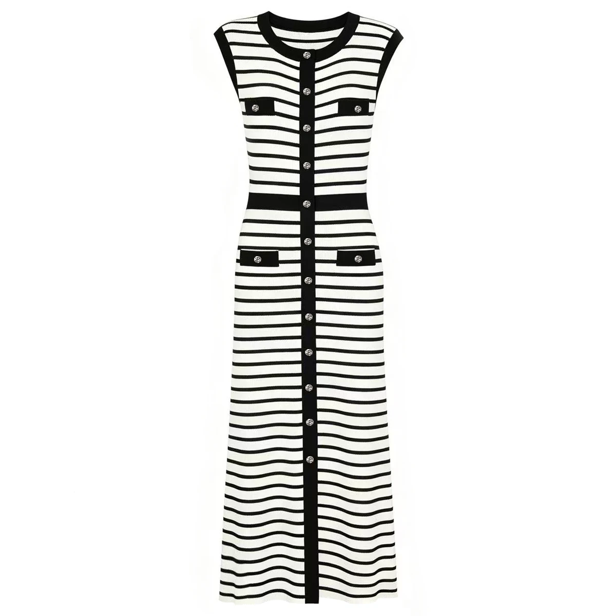 26144 New Arrival Summer Ladies Striped Knitted Dress Round Neck Sleeveless Slim Fit Fashion Office Daily Commuter Wear
26144 New Arrival Summer Ladies Striped Knitted Dress Round Neck Sleeveless Slim Fit Fashion Office Daily Commuter Wear