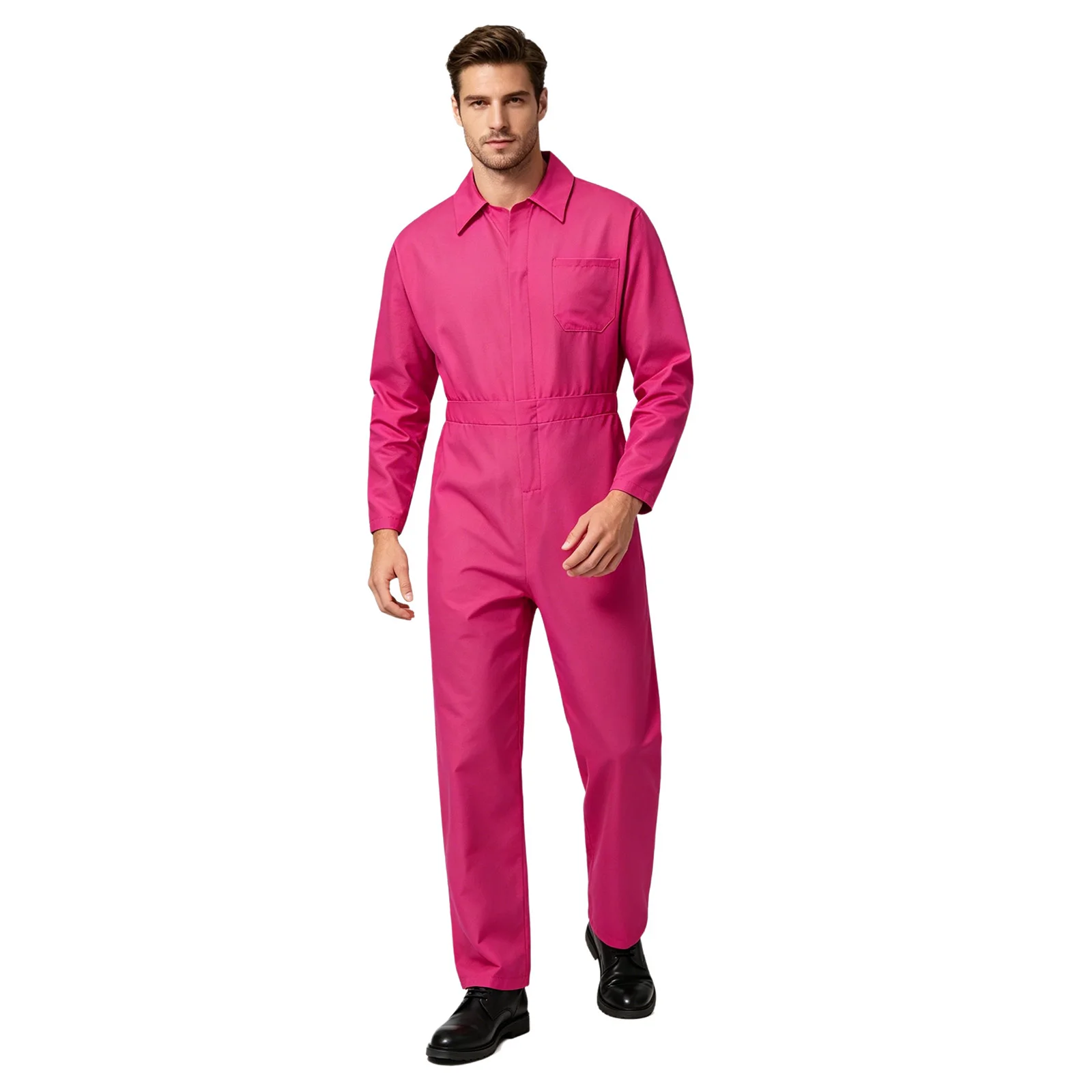 Mens Overalls Jumpsuit Romper Mechanics Carnival Costume Flight Suit Uniforms Collar Zipper Closure Front Coverall Jumpsuit
Mens Overalls Jumpsuit Romper Mechanics Carnival Costume Flight Suit Uniforms Collar Zipper Closure Front Coverall Jumpsuit