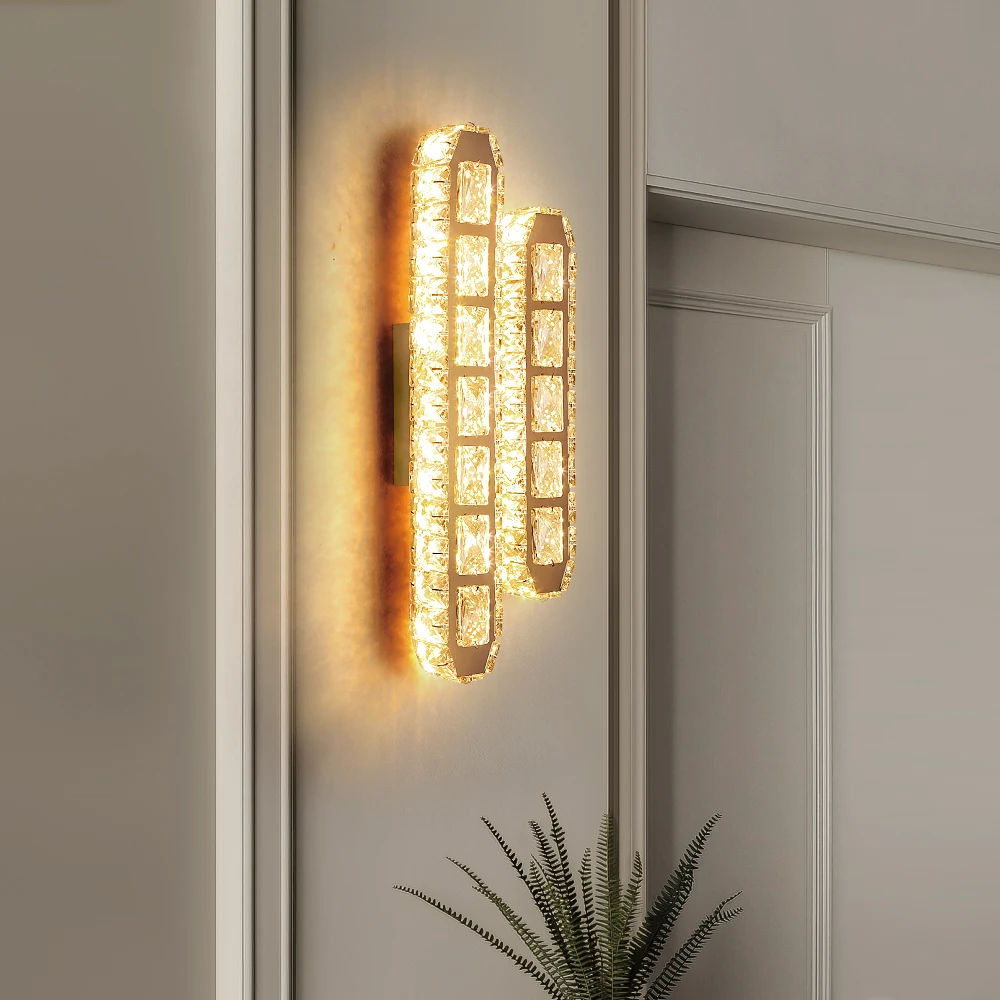 Crystal Led Wall Light Nordic Luxury Wall Lamp Modern Wall Sconce Living Room Lustre Ceiling Lamp Decor Luminair Bedside Fixture
Crystal Led Wall Light Nordic Luxury Wall Lamp Modern Wall Sconce Living Room Lustre Ceiling Lamp Decor Luminair Bedside Fixture