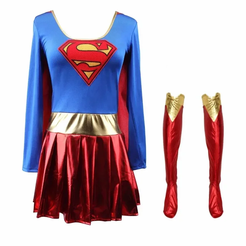 Women super girl superhero superwomen costume fancy dress outfit party Halloween
Women super girl superhero superwomen costume fancy dress outfit party Halloween