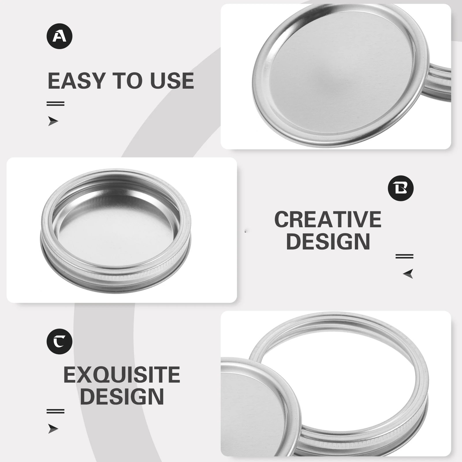 5 set Mason Lids Wide Mouth 86mm Silver Tinplate Mason Jar Metal Lids Food Storage Canning Jars Metal Caps Reusable 
5 set Mason Lids Wide Mouth 86mm Silver Tinplate Mason Jar Metal Lids Food Storage Canning Jars Metal Caps Reusable