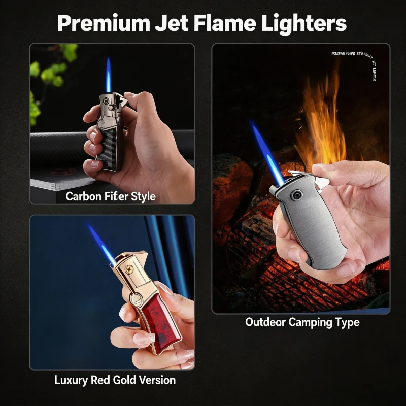 Unique Shaped Portable Metal Lighter, Rechargeable Butane Gas Type, Multifunctional Practical Tool for Outdoor Travel Camping
Unique Shaped Portable Metal Lighter, Rechargeable Butane Gas Type, Multifunctional Practical Tool for Outdoor Travel Camping