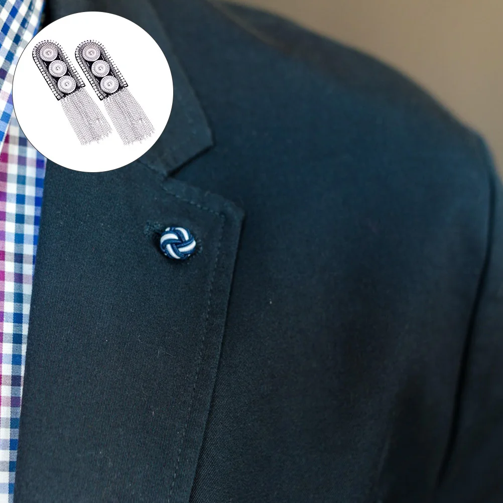 2Pcs Metal Shoulder Epaulets Tassel Chain Epaulet for Men's Military Costume Uniform Accessories Shoulder Epaulets Tassel
2Pcs Metal Shoulder Epaulets Tassel Chain Epaulet for Men's Military Costume Uniform Accessories Shoulder Epaulets Tassel