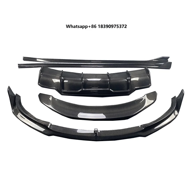 High Quality V Style Carbon Fiber Body Kit Front Lip Rear Diffuser Side Skirts Spoiler for Model 3 Perfect Fitment
High Quality V Style Carbon Fiber Body Kit Front Lip Rear Diffuser Side Skirts Spoiler for Model 3 Perfect Fitment