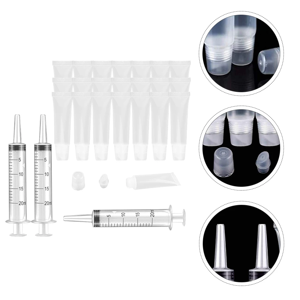 25pcs Gloss Empty Tubes Containers Containers Refillable Size Holding Lotion Cream Safe Storage
25pcs Gloss Empty Tubes Containers Containers Refillable Size Holding Lotion Cream Safe Storage