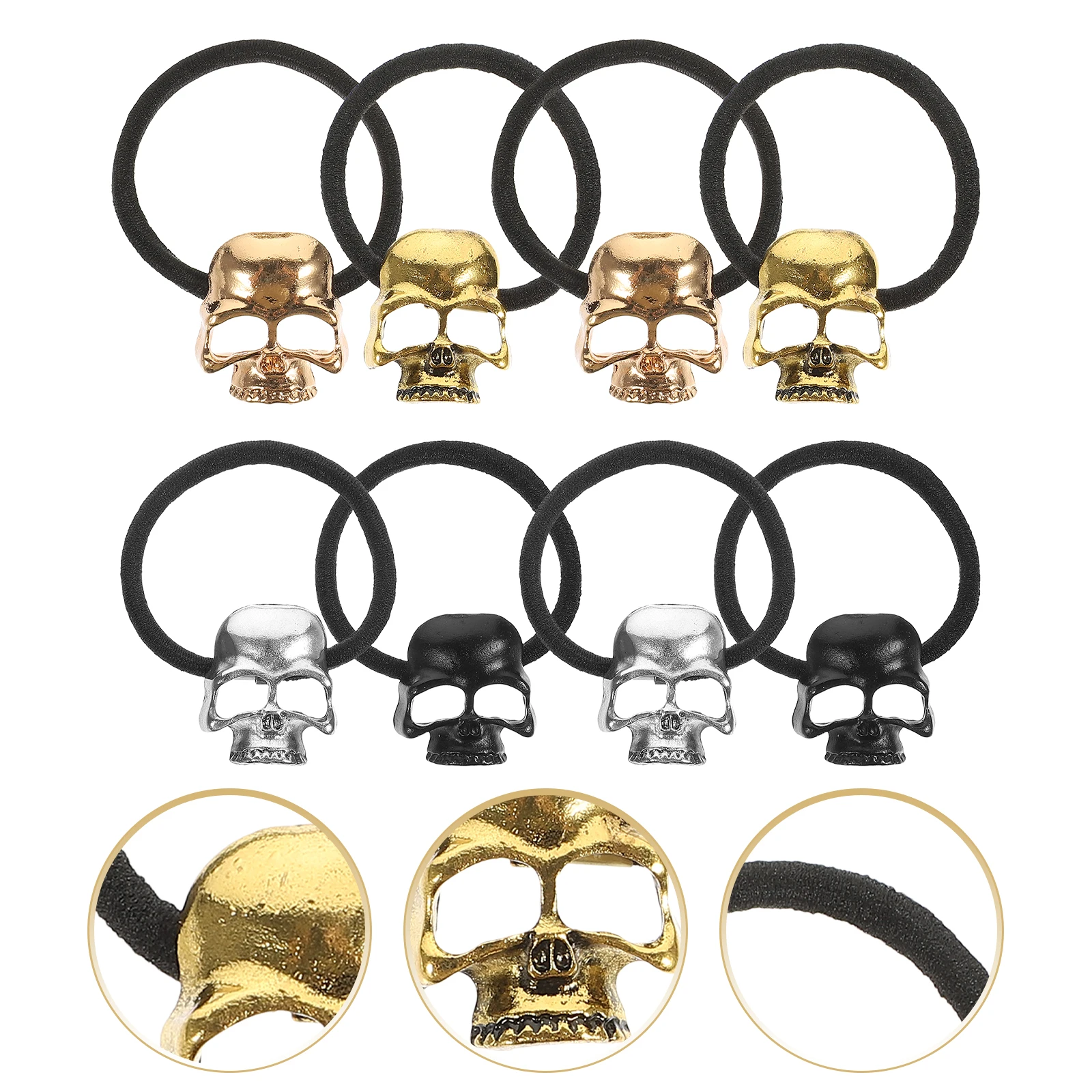 8pcs Metal Skull Hair Bands Durable Alloy Punk Style Unique Decoration for Womens Girls Halloween Costume Parties Festivals
8pcs Metal Skull Hair Bands Durable Alloy Punk Style Unique Decoration for Womens Girls Halloween Costume Parties Festivals