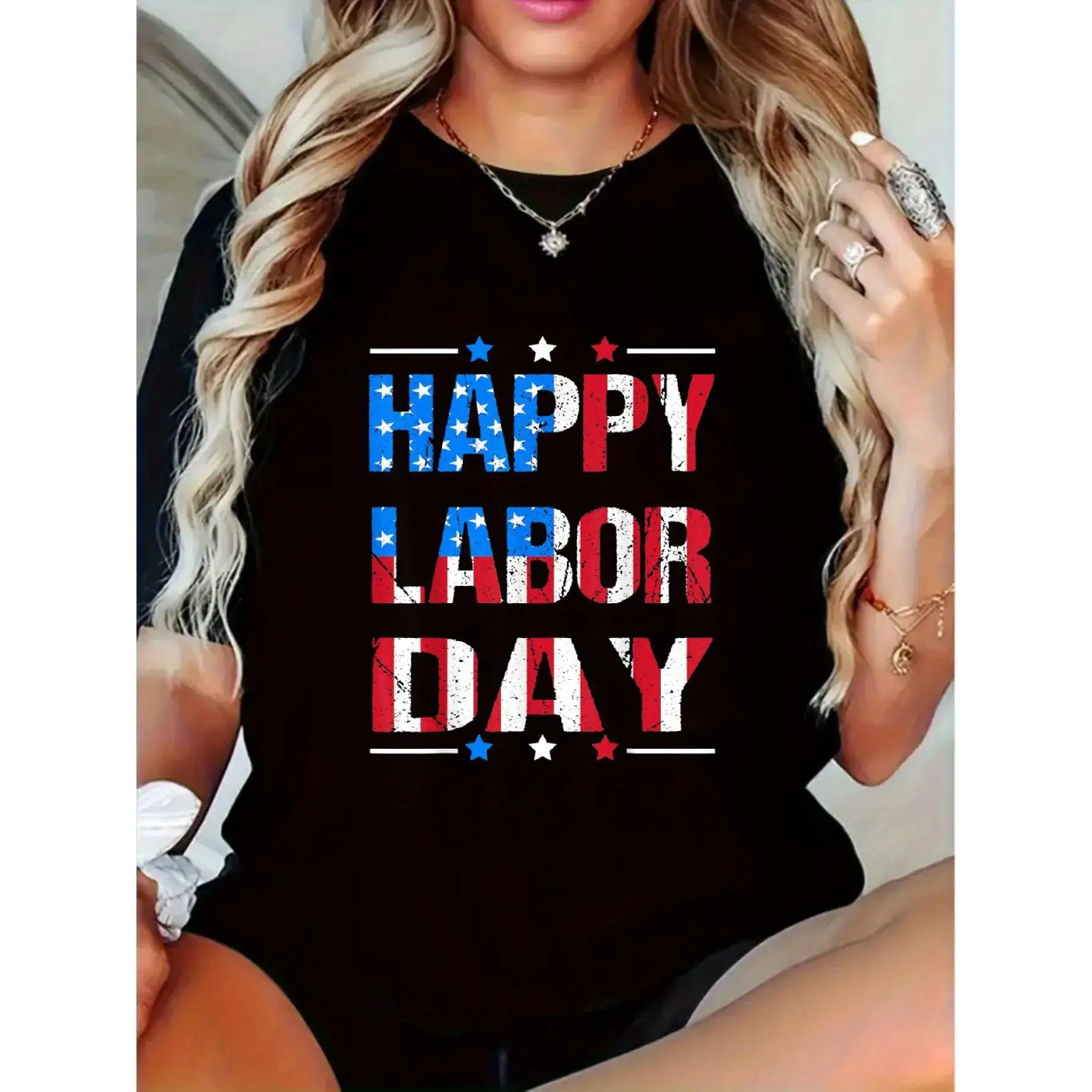 Men Women Happy Labor Day T-Shirt American Flag Print Pullover Patriotic Holiday Casual Short Sleeve Top 
Men Women Happy Labor Day T-Shirt American Flag Print Pullover Patriotic Holiday Casual Short Sleeve Top