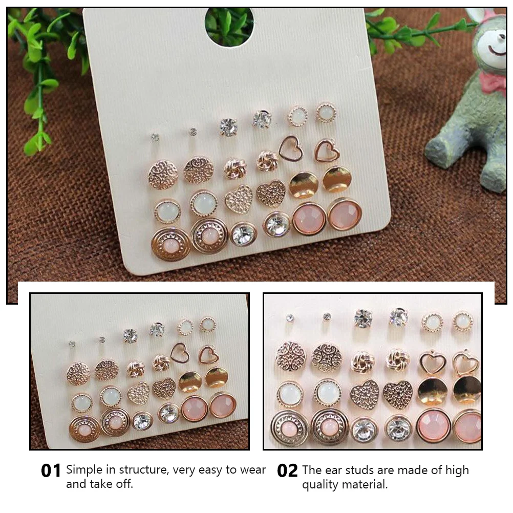 Ear Studs Set Alloy Fashion Women Jewelry Baroque Party Daily Dress Decor Earrings Accessory
Ear Studs Set Alloy Fashion Women Jewelry Baroque Party Daily Dress Decor Earrings Accessory