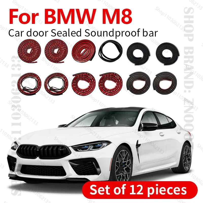 For 2019-2025 BMW M8 Car Door Seal Strip Rubber Double Layer Sealing Protector Soundproof Strip Dustproof Seal Strip 12PCS Set
For 2019-2025 BMW M8 Car Door Seal Strip Rubber Double Layer Sealing Protector Soundproof Strip Dustproof Seal Strip 12PCS Set