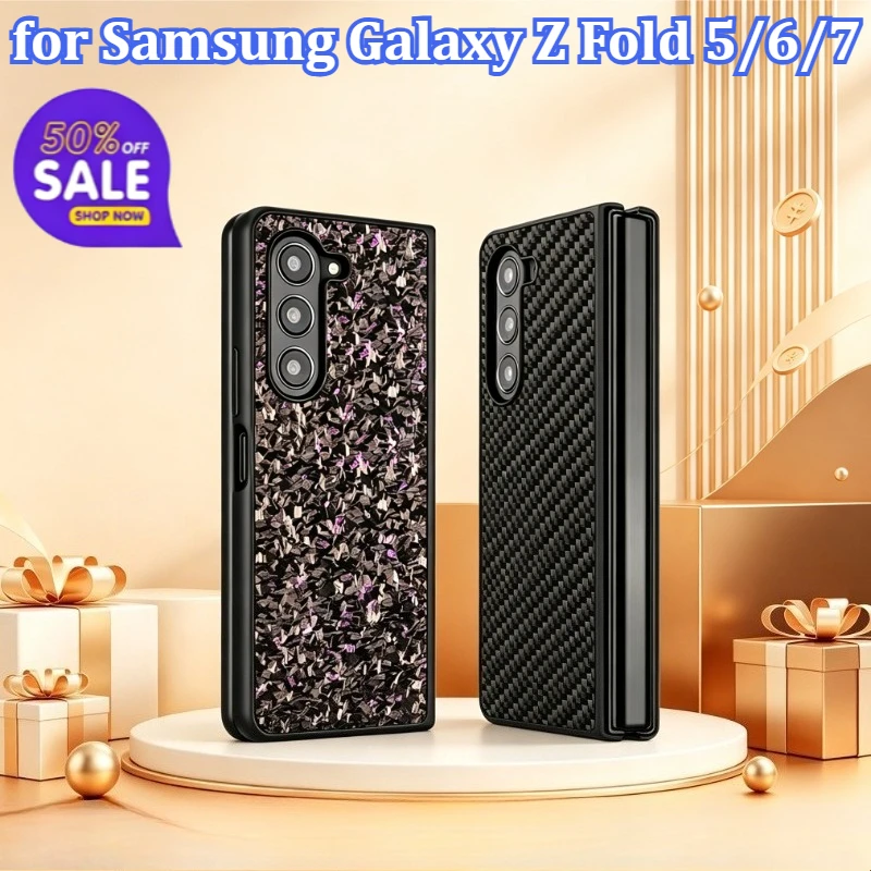Anti-slip Case Cover Real Forged Carbon Fiber for Samsung Galaxy Z Fold 5/6/7 Foldable Drop-proof Protective Case
Anti-slip Case Cover Real Forged Carbon Fiber for Samsung Galaxy Z Fold 5/6/7 Foldable Drop-proof Protective Case