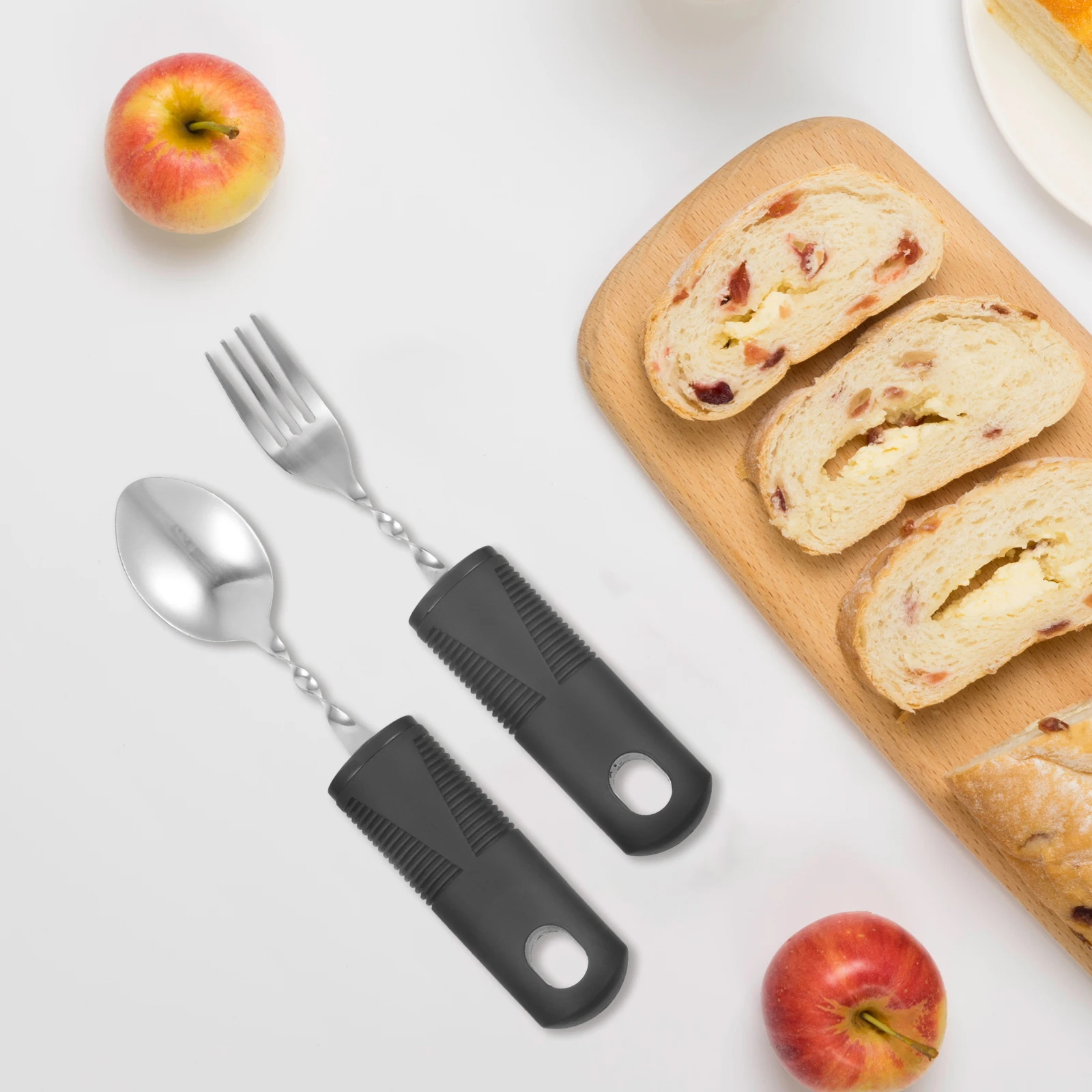 Stainless Steel Cutlery Set Foldable Spoon Fork Elderly Disabled Tableware Kit Portable Tremble Proof Cutlery Set Utensils
Stainless Steel Cutlery Set Foldable Spoon Fork Elderly Disabled Tableware Kit Portable Tremble Proof Cutlery Set Utensils