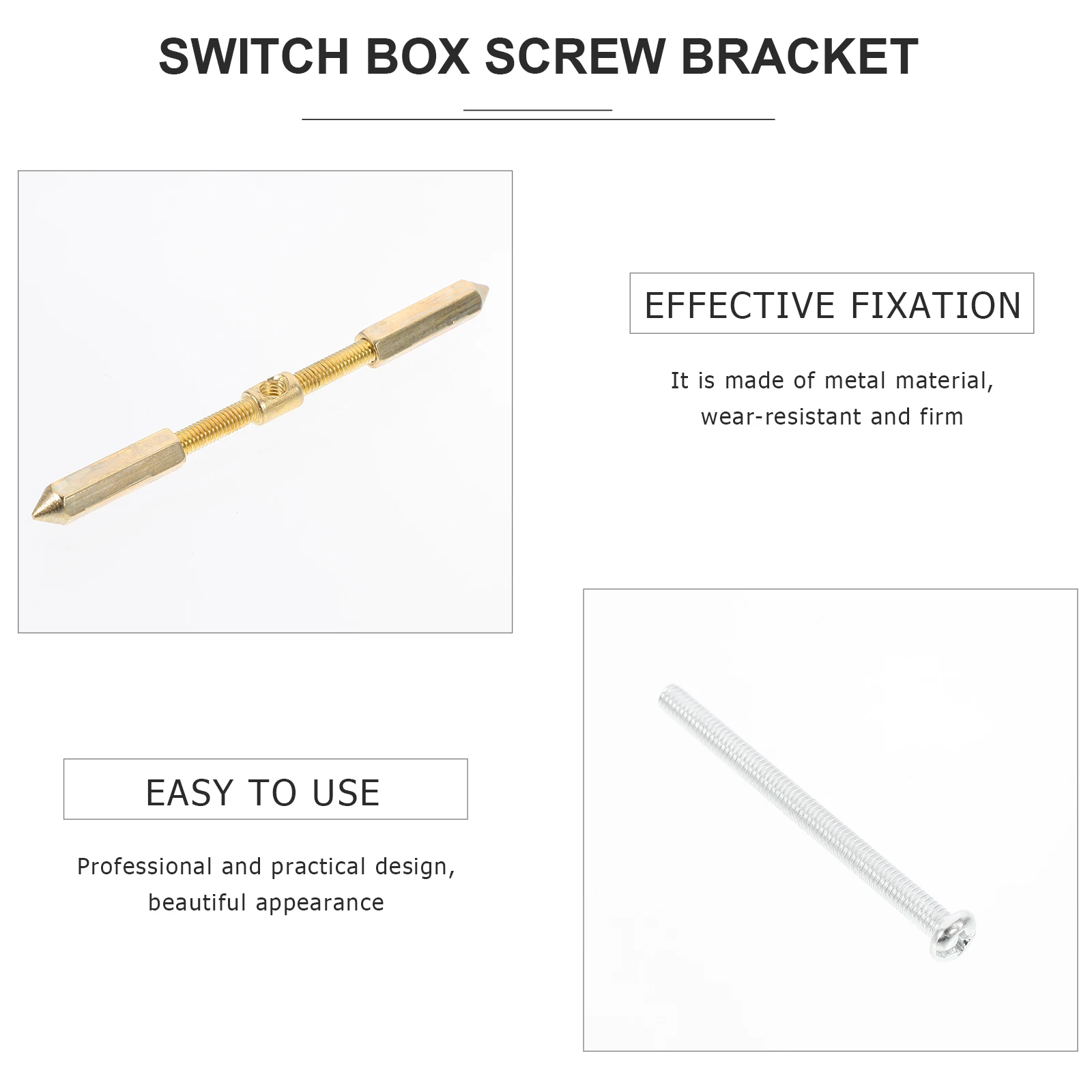 10pcs Back Box Restorer Screw Repair Tool for Socket Rod Electrical Box Repair Lever Wear Resistant Wall Mount
10pcs Back Box Restorer Screw Repair Tool for Socket Rod Electrical Box Repair Lever Wear Resistant Wall Mount