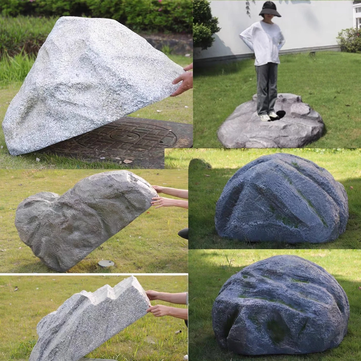 Manhole cover covering decoration simulation stone lawn community greening landscaping ornament stone
Manhole cover covering decoration simulation stone lawn community greening landscaping ornament stone