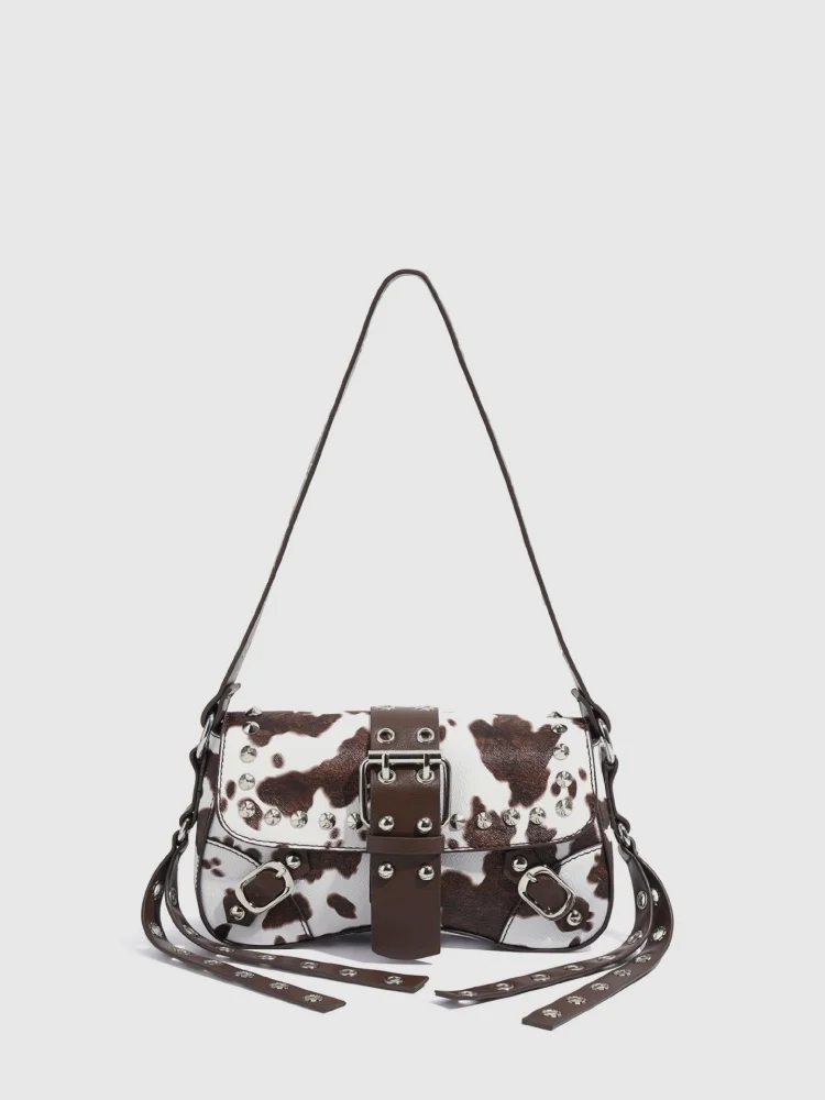 New Color Blocking Fashionable Single Shoulder Women's Bag Commuting Armpit Bag Personalized Rivet Handbag Motorcycle Bag
New Color Blocking Fashionable Single Shoulder Women's Bag Commuting Armpit Bag Personalized Rivet Handbag Motorcycle Bag