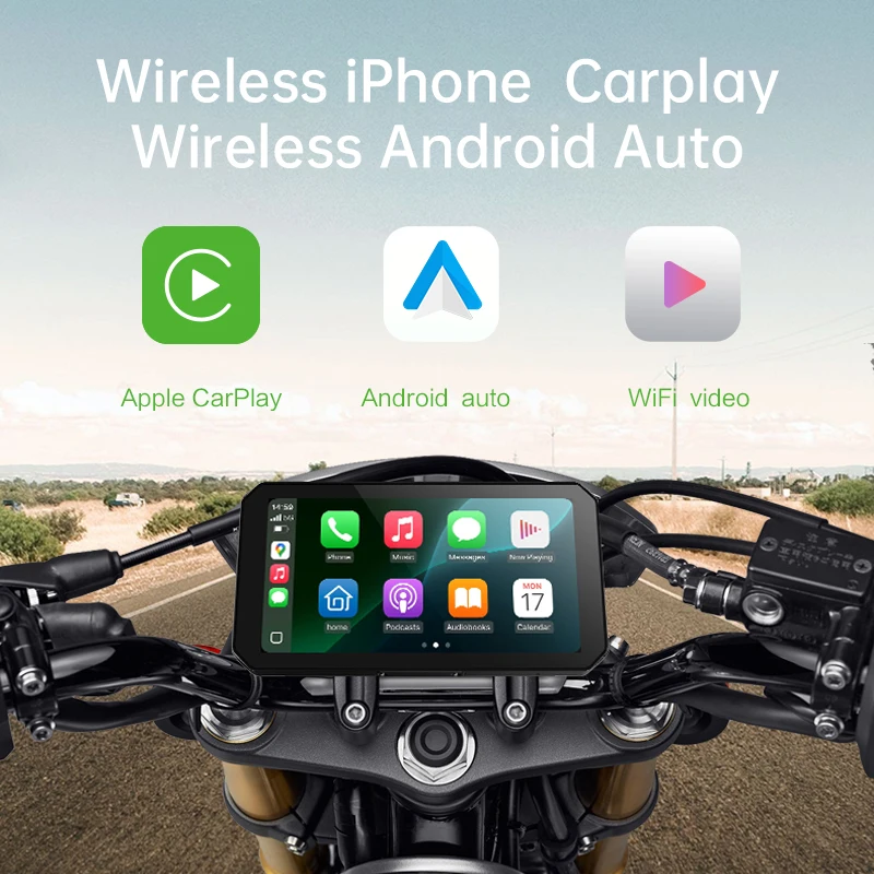 5.99'' Carplay Android Auto Hicar Motorcycle Recorder DVR Navigation GPS Carlife IPS Display Screen Portable Moto Monitor IP67
5.99'' Carplay Android Auto Hicar Motorcycle Recorder DVR Navigation GPS Carlife IPS Display Screen Portable Moto Monitor IP67