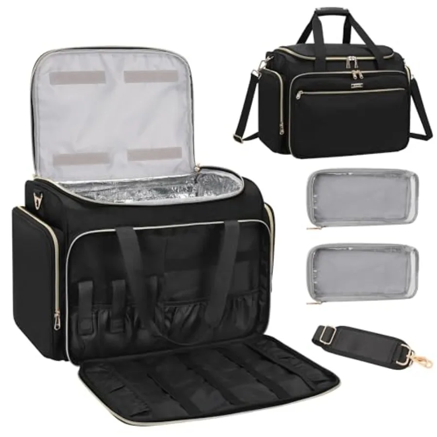 Professional Hairstylist Traveling Bag with Two Detachable Small Bags, Hairdressing Bag Makeup Salon Organizer Bag for Barber H
Professional Hairstylist Traveling Bag with Two Detachable Small Bags, Hairdressing Bag Makeup Salon Organizer Bag for Barber H