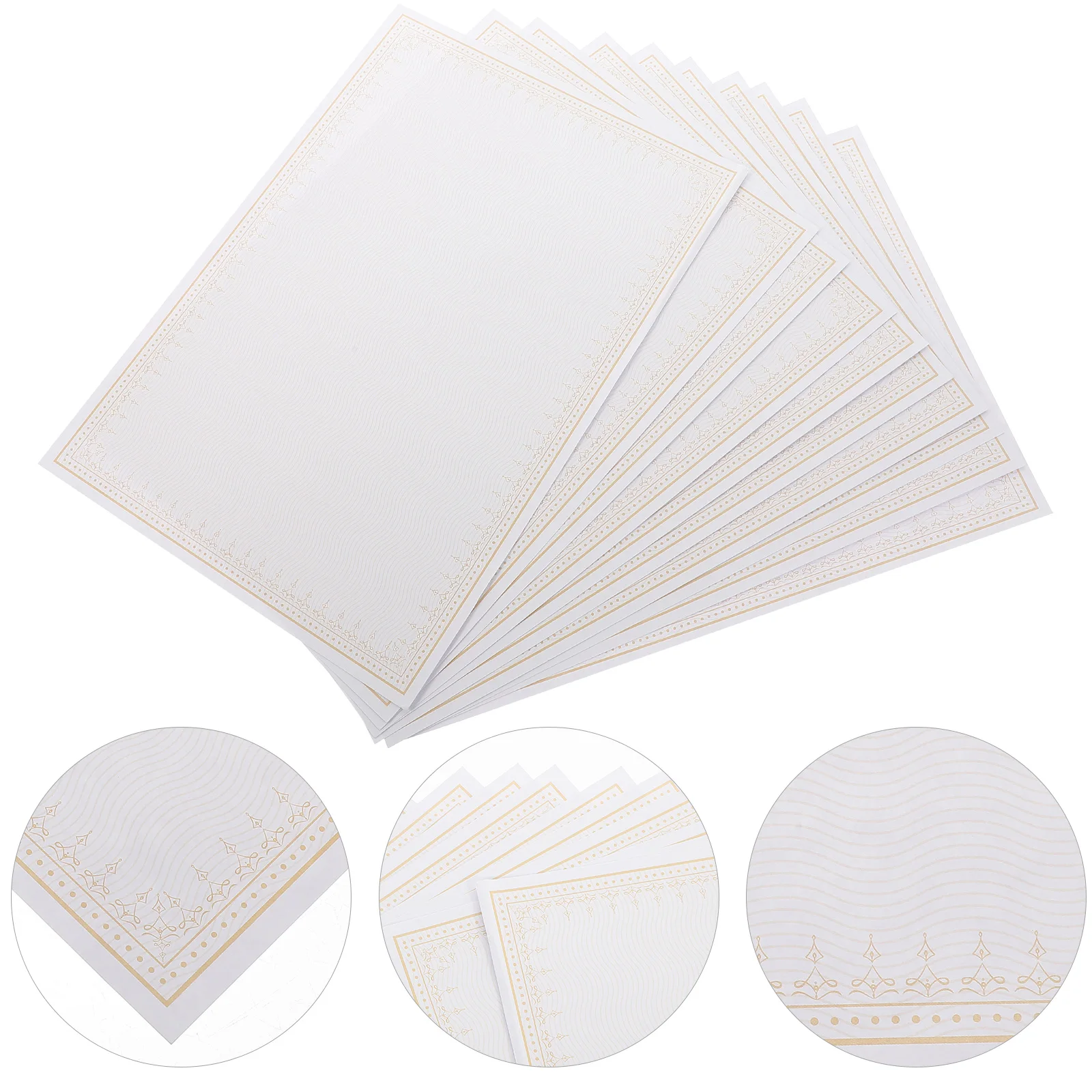 10Pcs A4 Blank Award Certificate Paper Printable Stylish Border Design Inner Page Diploma Office Supplies School Gifts
10Pcs A4 Blank Award Certificate Paper Printable Stylish Border Design Inner Page Diploma Office Supplies School Gifts