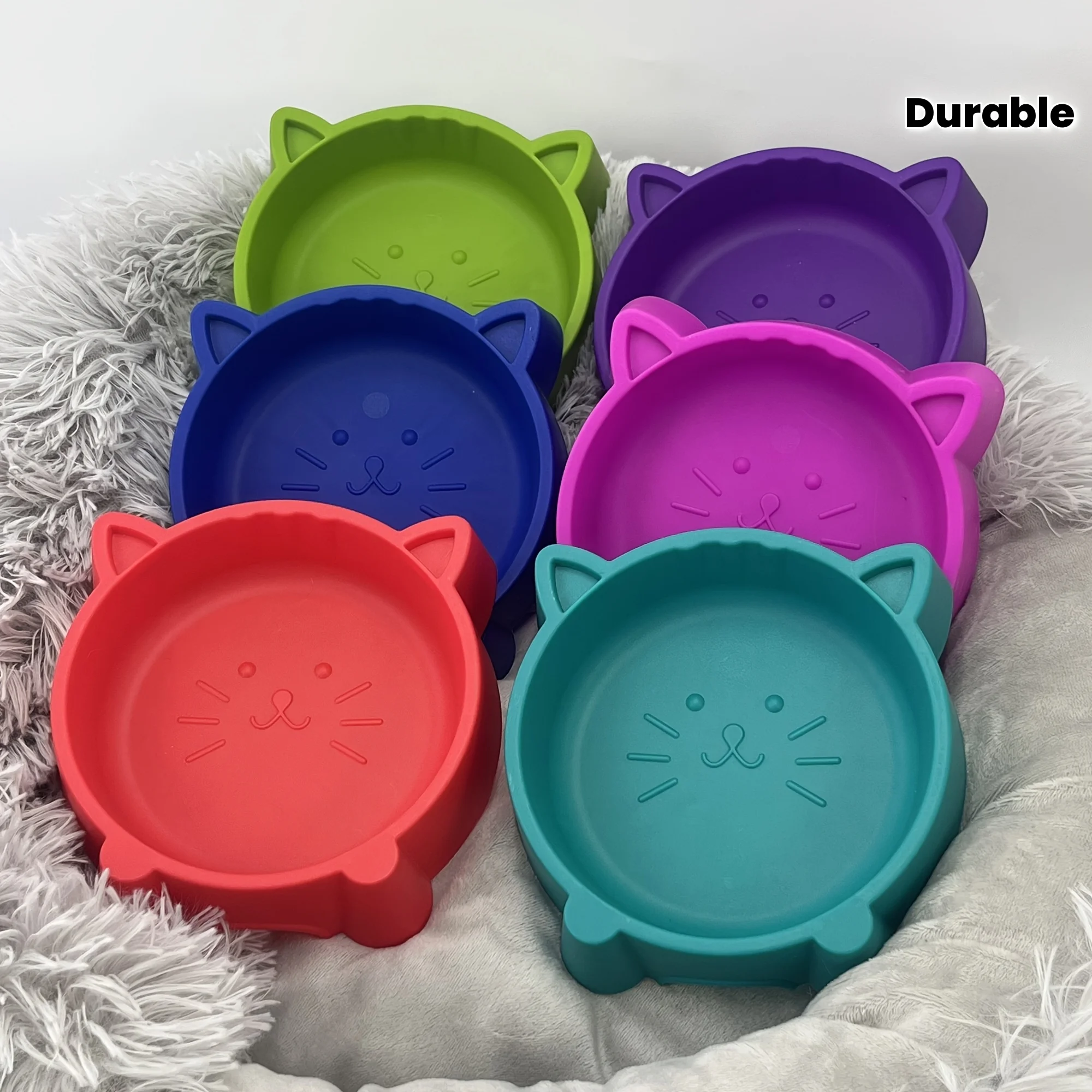 Cat Bowls Colorful Durable Plastic Easy to Clean Pet Food Water Dishes with Playful Cat Face Design Puppy Birthday Party gifts
Cat Bowls Colorful Durable Plastic Easy to Clean Pet Food Water Dishes with Playful Cat Face Design Puppy Birthday Party gifts