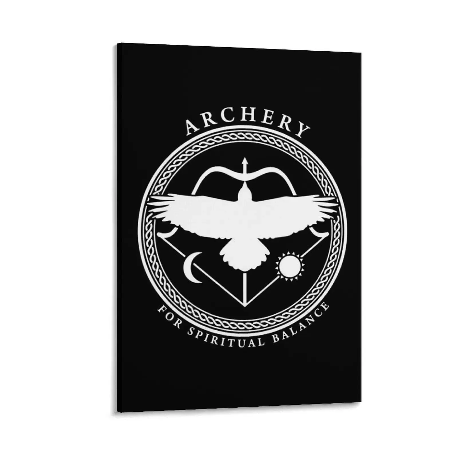 Archery for spiritual balance logo for archers of all kinds Canvas Painting Paintings stickers & posters
Archery for spiritual balance logo for archers of all kinds Canvas Painting Paintings stickers & posters