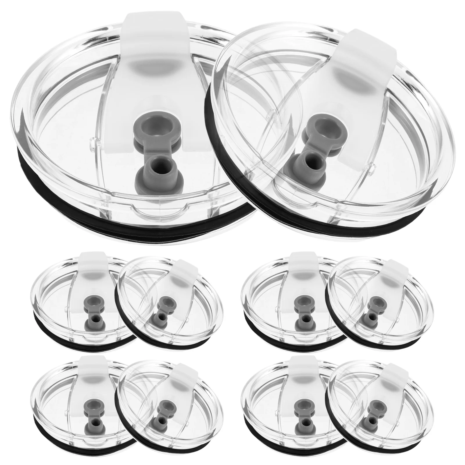 10pcs Transparent Tumbler Lids For 20/30oz Thermos Lids Replacement Spill Proof Splash Resistant Straw Cover Accessories
10pcs Transparent Tumbler Lids For 20/30oz Thermos Lids Replacement Spill Proof Splash Resistant Straw Cover Accessories