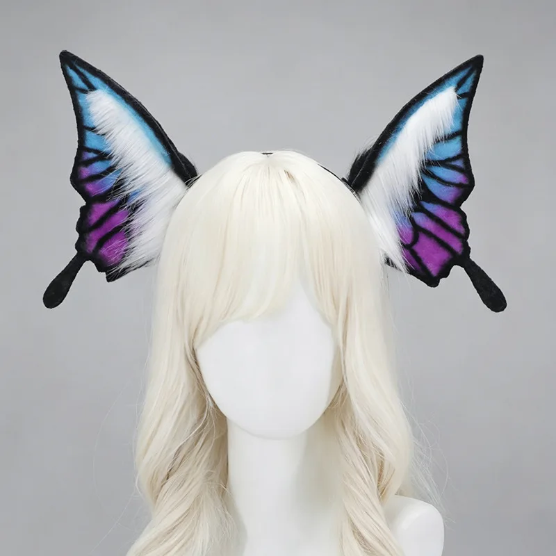 Creative Realistic Butterfly Headband with Plush Animal Ears Party Cosplay Props
Creative Realistic Butterfly Headband with Plush Animal Ears Party Cosplay Props