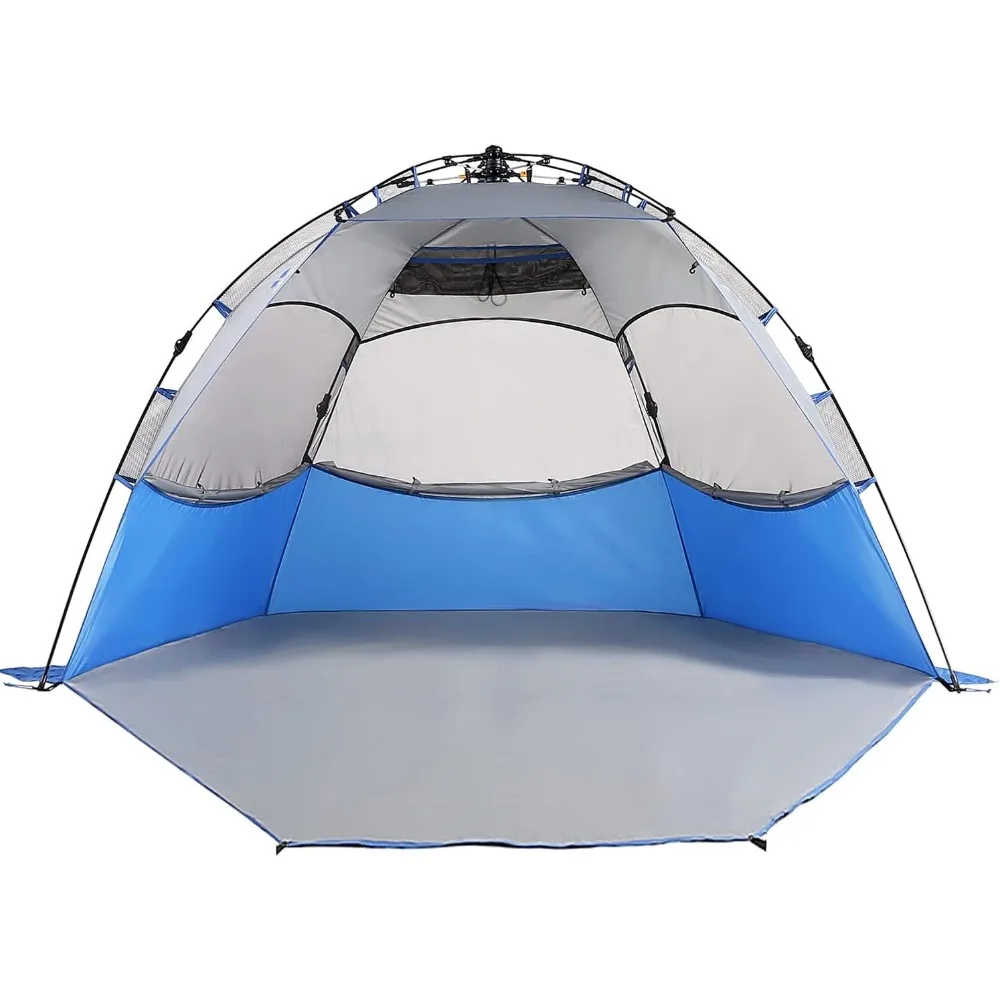 Beach Tent Sun Shelter Pop Up for 3-4 Person, Portable Beach Shade with UPF 50+ UV Protection
Beach Tent Sun Shelter Pop Up for 3-4 Person, Portable Beach Shade with UPF 50+ UV Protection