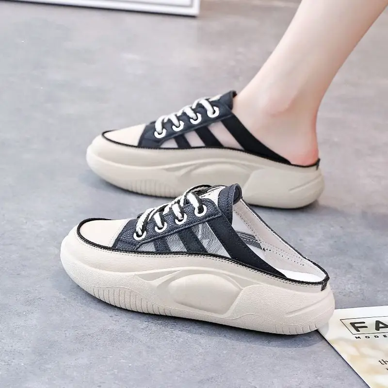 Trendy Sports Women's Shoes 2025 Summer New Hollow Breathable Thick Sole Anti Slip Casual Vulcanized Mesh Shoes Zapatos De Mujer
Trendy Sports Women's Shoes 2025 Summer New Hollow Breathable Thick Sole Anti Slip Casual Vulcanized Mesh Shoes Zapatos De Mujer
