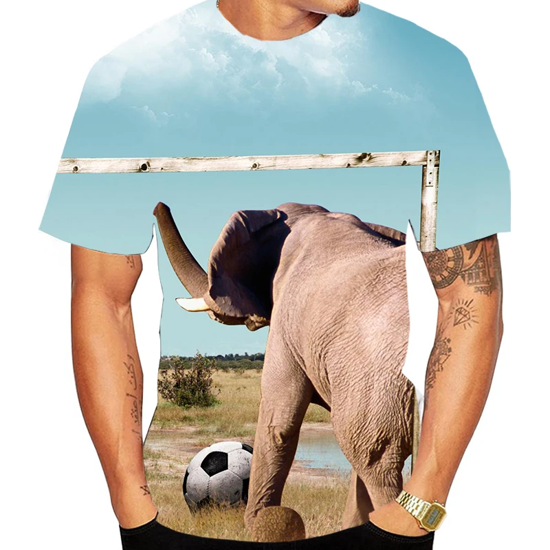 Забавные графические футболки Harajuku с 3D принтом Kawaii, индивидуальная футболка со слоном и собакой, большие топы с животными, одежда с круглым вырезом, футболка
Забавные графические футболки Harajuku с 3D принтом Kawaii, индивидуальная футболка со слоном и собакой, большие топы с животными, одежда с круглым вырезом, футболка