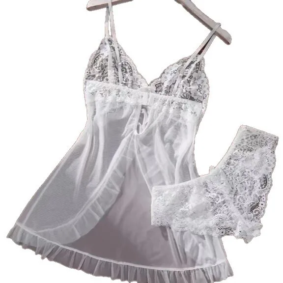 Women Sexy V-neck Lace Trimmed Mesh Splicing Strap Transparent Mini Dress Pure Desire Deep V Sleeveless Charming Nightclub TQO2
Women Sexy V-neck Lace Trimmed Mesh Splicing Strap Transparent Mini Dress Pure Desire Deep V Sleeveless Charming Nightclub TQO2