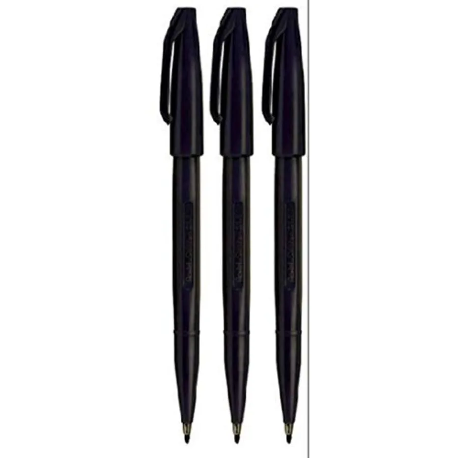 Black Original Sign Pen S520 Fibre Tip Marker Pens Colour Fineliner 2mm Nib 1mm Line Width Pack of 3
Black Original Sign Pen S520 Fibre Tip Marker Pens Colour Fineliner 2mm Nib 1mm Line Width Pack of 3