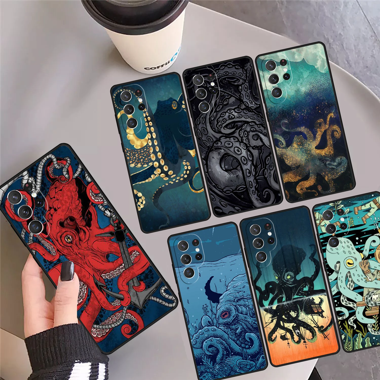 Эстетический чехол для телефона Octopus Ocean для Samsung Galaxy S24 S25 Ultra S23 S22 Plus S21 FE S20 Note 10 20 Pro 
Эстетический чехол для телефона Octopus Ocean для Samsung Galaxy S24 S25 Ultra S23 S22 Plus S21 FE S20 Note 10 20 Pro