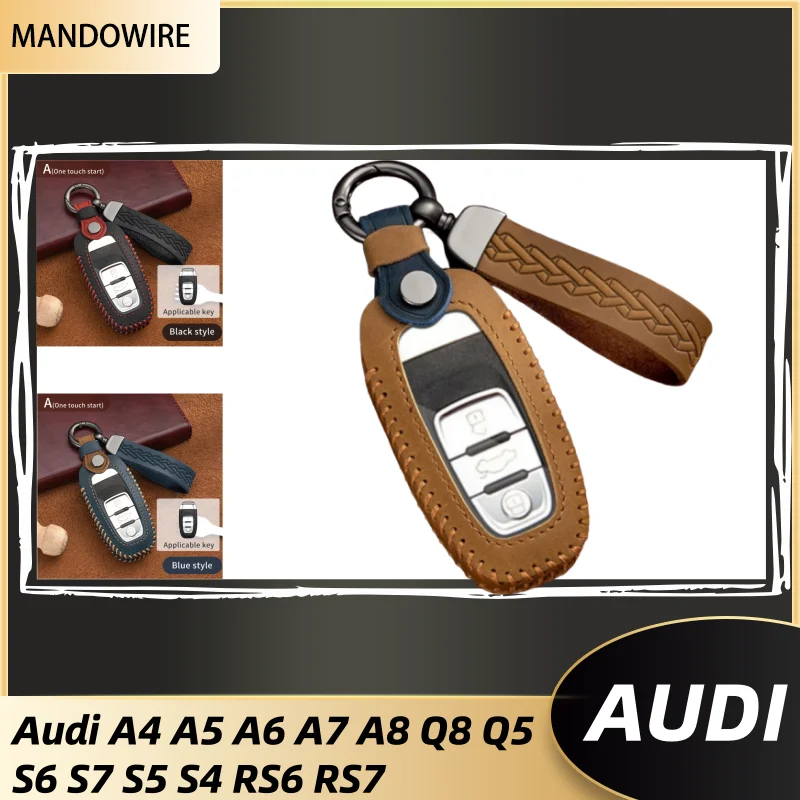 Leather TPU Car Key Case Cover for Audi A1 A3 8V A4 B8 B9 A5 A6 C7 A7 A8 Q3 Q5 Q7 S4 S6 S7 S8 R8 TT Car Key Protector Shell
Leather TPU Car Key Case Cover for Audi A1 A3 8V A4 B8 B9 A5 A6 C7 A7 A8 Q3 Q5 Q7 S4 S6 S7 S8 R8 TT Car Key Protector Shell