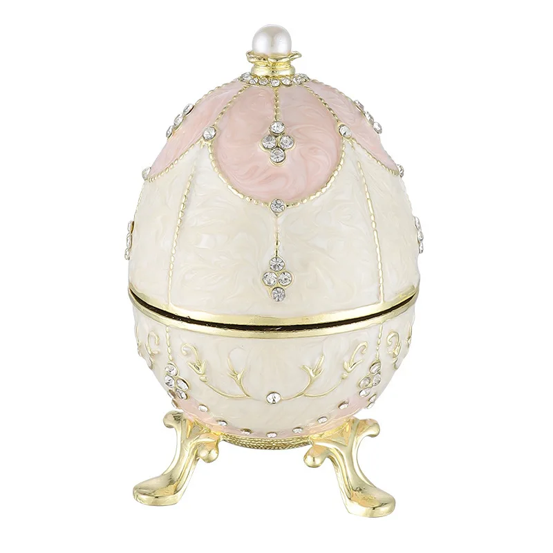 European Style Russian Easter Egg Jewelry Box, Enamel Craft Metal Craft Ornament, Luxury Gift for Home Decor
European Style Russian Easter Egg Jewelry Box, Enamel Craft Metal Craft Ornament, Luxury Gift for Home Decor