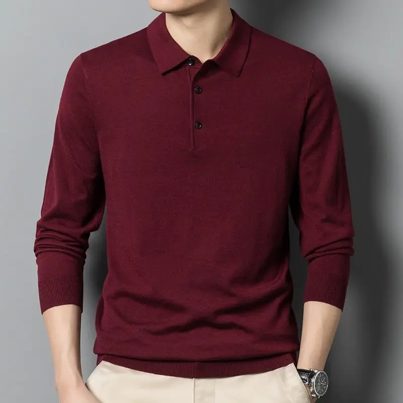 Men's Thin Top Solid Color High-end Casual Knitted Cardigan POLO Shirt Lapel Sweater Trendy
Men's Thin Top Solid Color High-end Casual Knitted Cardigan POLO Shirt Lapel Sweater Trendy